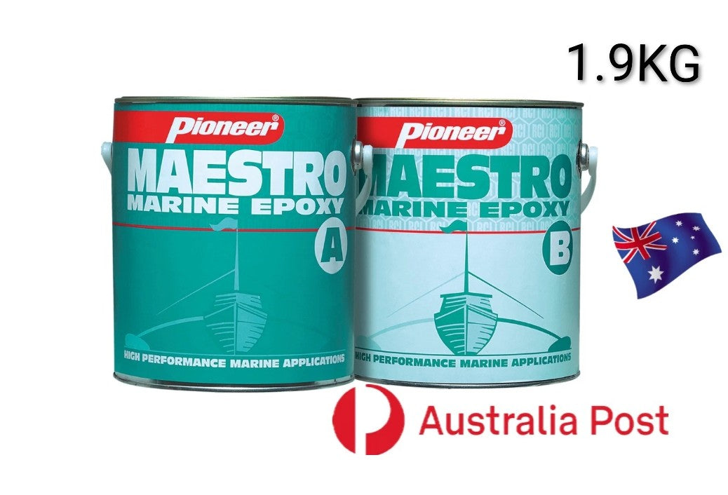 MARINE EPOXY 1.9KG | BOATS |YACHT| FLEXI WITH FIBREGLASS CLOTH 198GSM |AUSTRALIA|