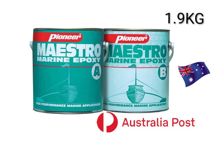 MARINE EPOXY 1.9KG | BOATS |YACHT| FLEXI WITH FIBREGLASS CLOTH 198GSM |AUSTRALIA|